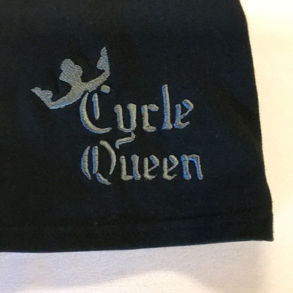 Harley Davidson women’s black studded turtleneck long sleeve size L cycle queen - Picture 2 of 12